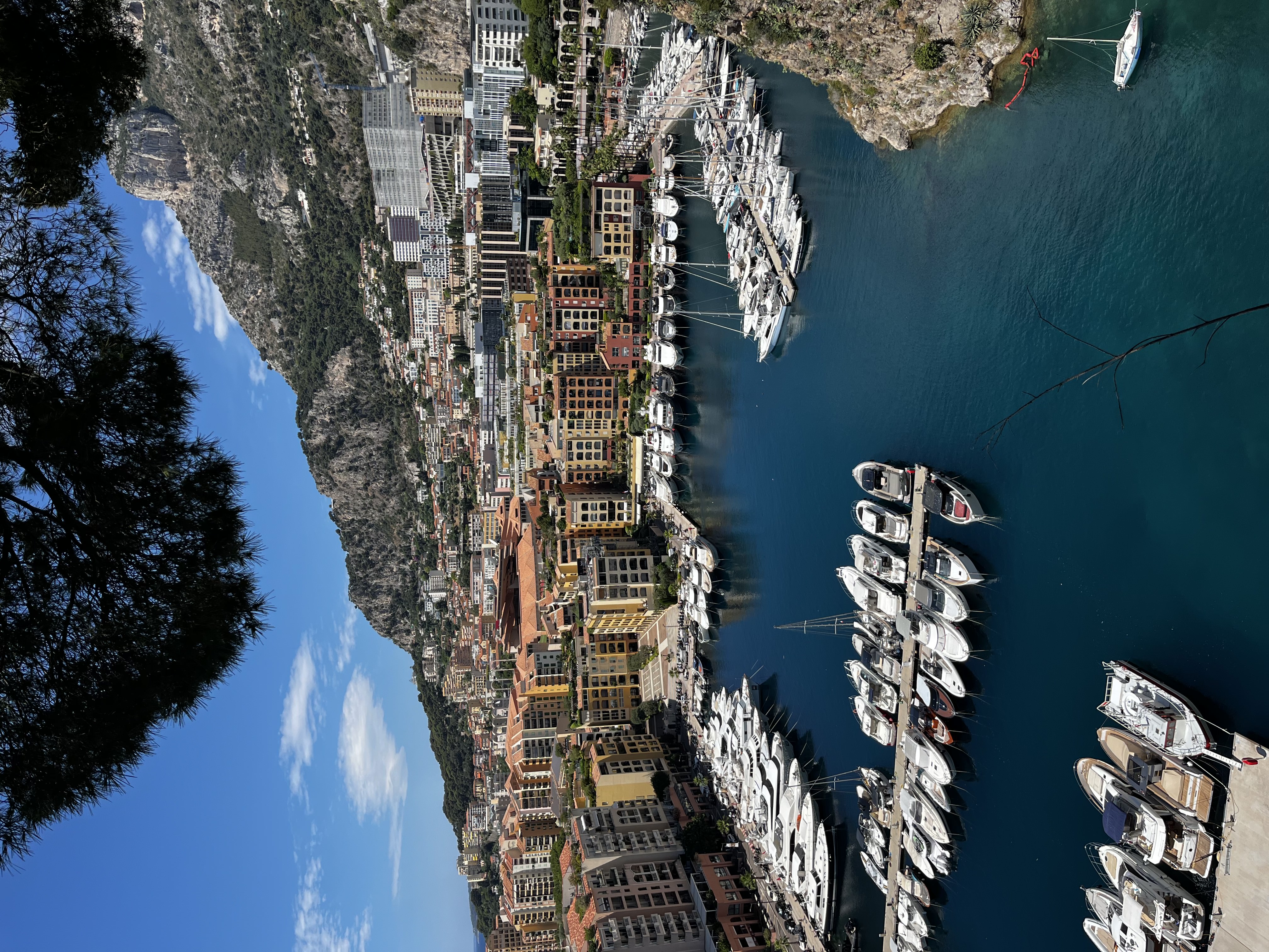 Monaco látképe és kikötője